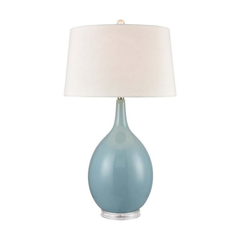 ELK Home H019-7230 One Light Table Lamp, Light Blue Finish-LightingWellCo