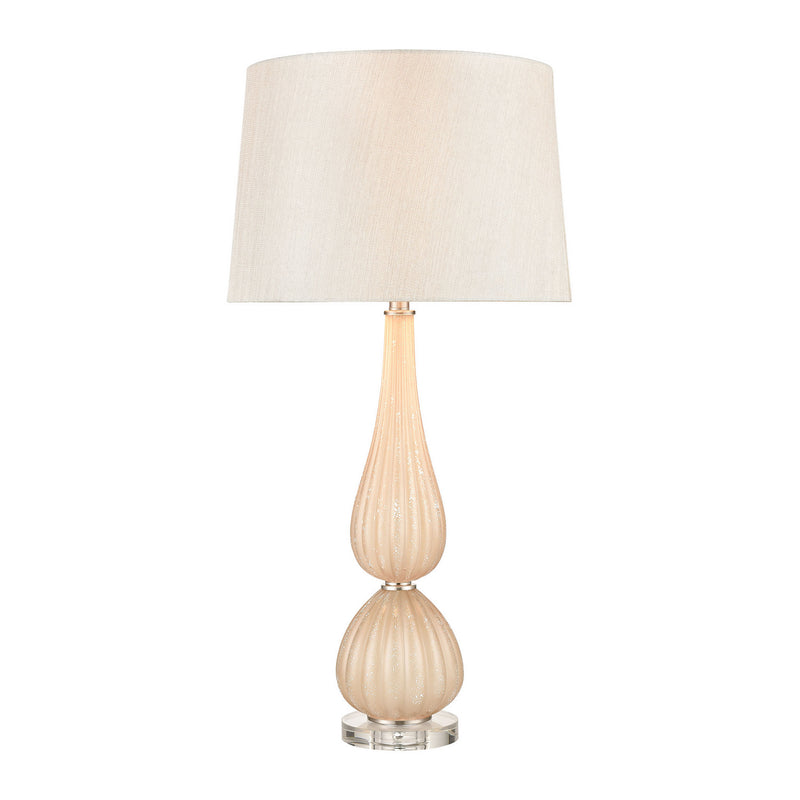 ELK Home S0019-8036 One Light Table Lamp, Salted Caramel, Clear Finish - At LightingWellCo
