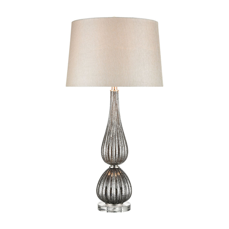 ELK Home S0019-8038 One Light Table Lamp, Silver Mercury, Clear Finish - At LightingWellCo