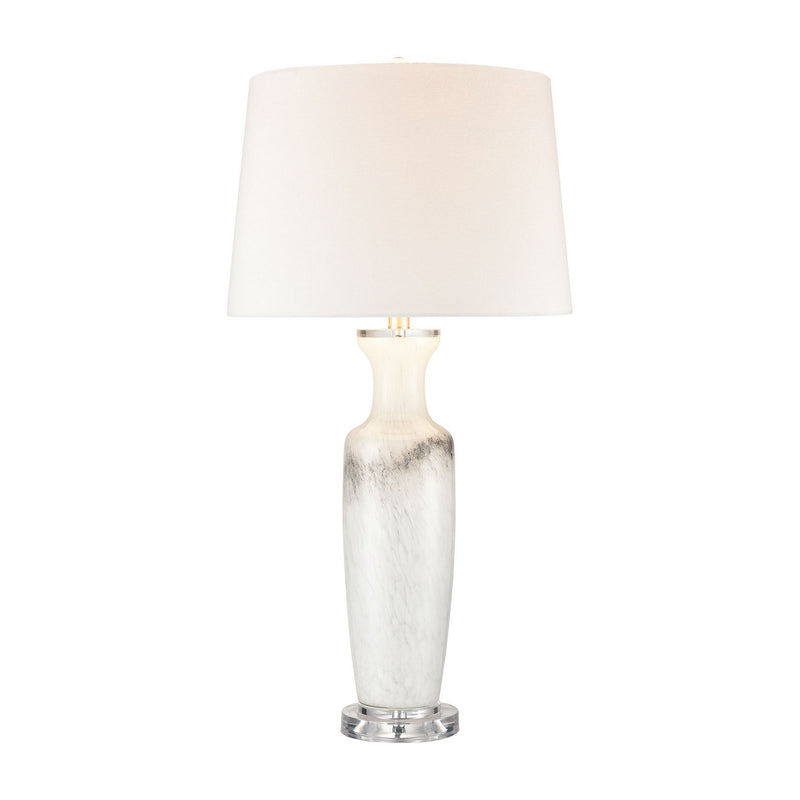 ELK Home S0019-8041 One Light Table Lamp, White Finish - At LightingWellCo