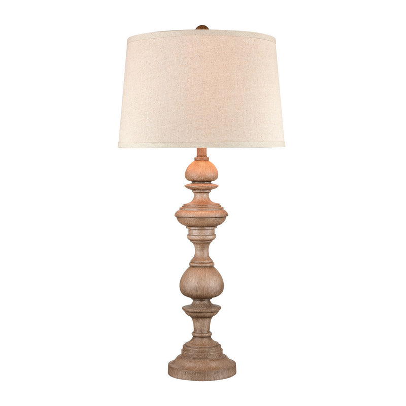 ELK Home S0019-8046 One Light Table Lamp, Washed Oak Finish - At LightingWellCo
