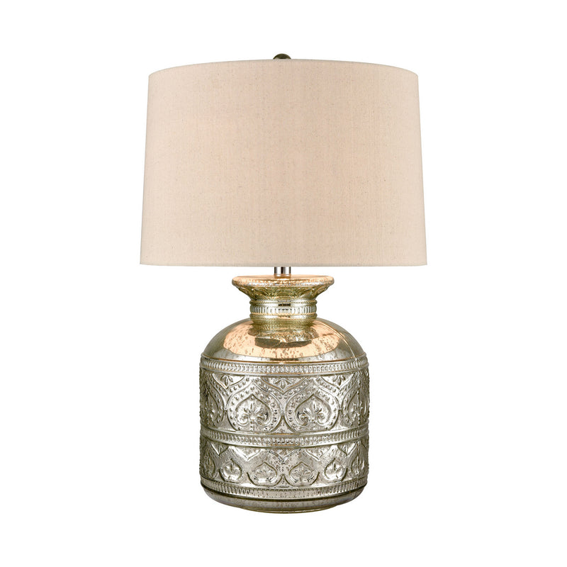 ELK Home S019-7262 One Light Table Lamp, Silver Mercury Finish-LightingWellCo