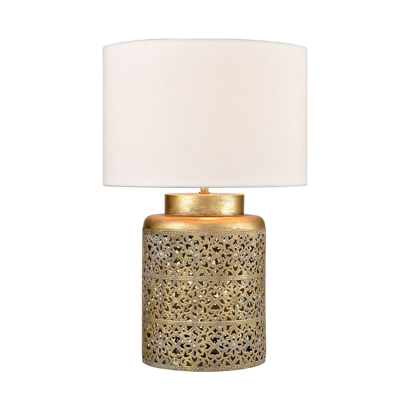 ELK Home S019-7263 One Light Table Lamp, Antique Gold Finish - At LightingWellCo