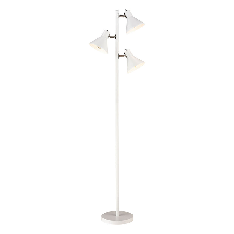 ELK Home S019-7277 Three Light Floor Lamp, White Finish - At LightingWellCo