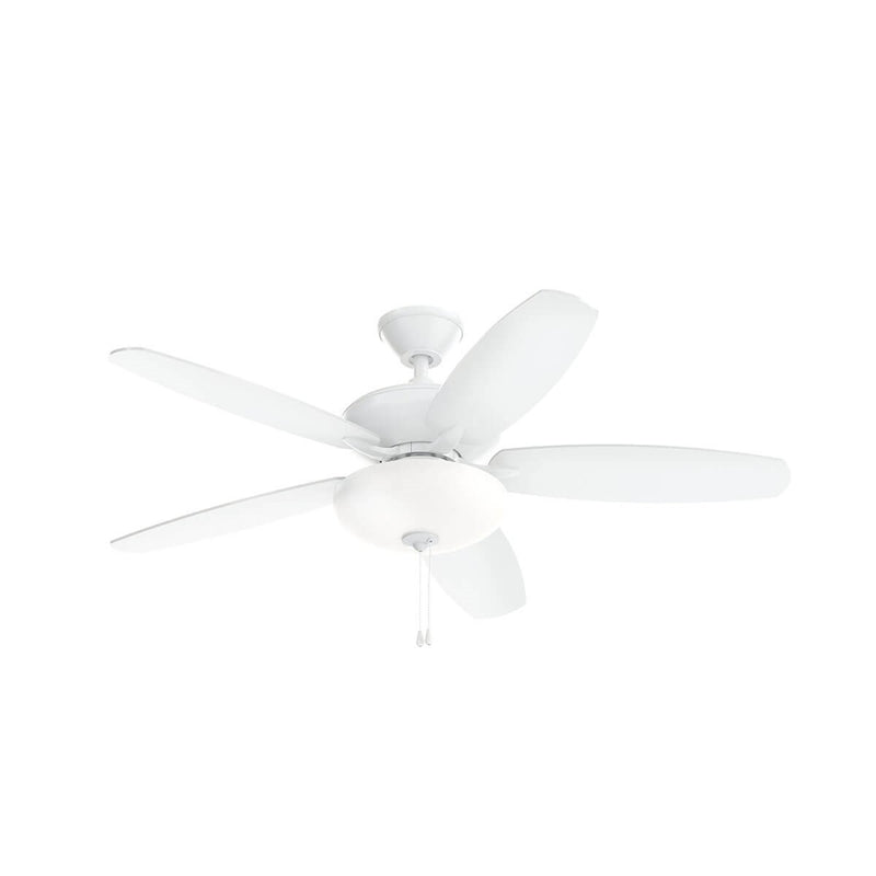 Kichler 330161MWH 52``Ceiling Fan, Matte White Finish-LightingWellCo