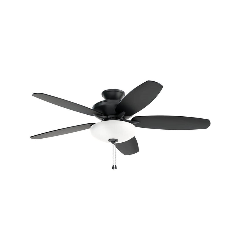 Kichler 330161SBK 52``Ceiling Fan, Satin Black Finish-LightingWellCo