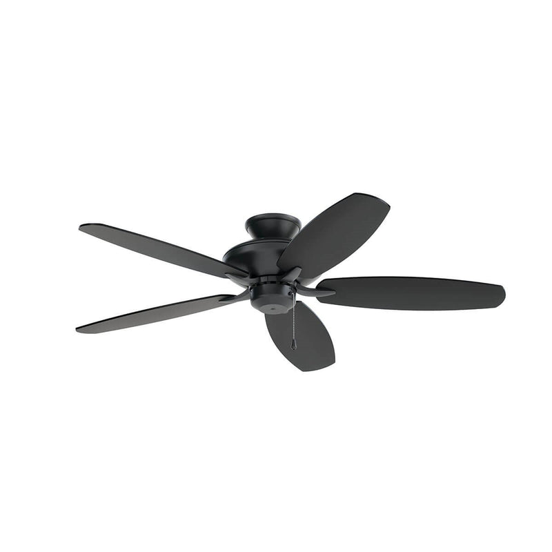 Kichler 330165SBK 52``Ceiling Fan, Satin Black Finish-LightingWellCo