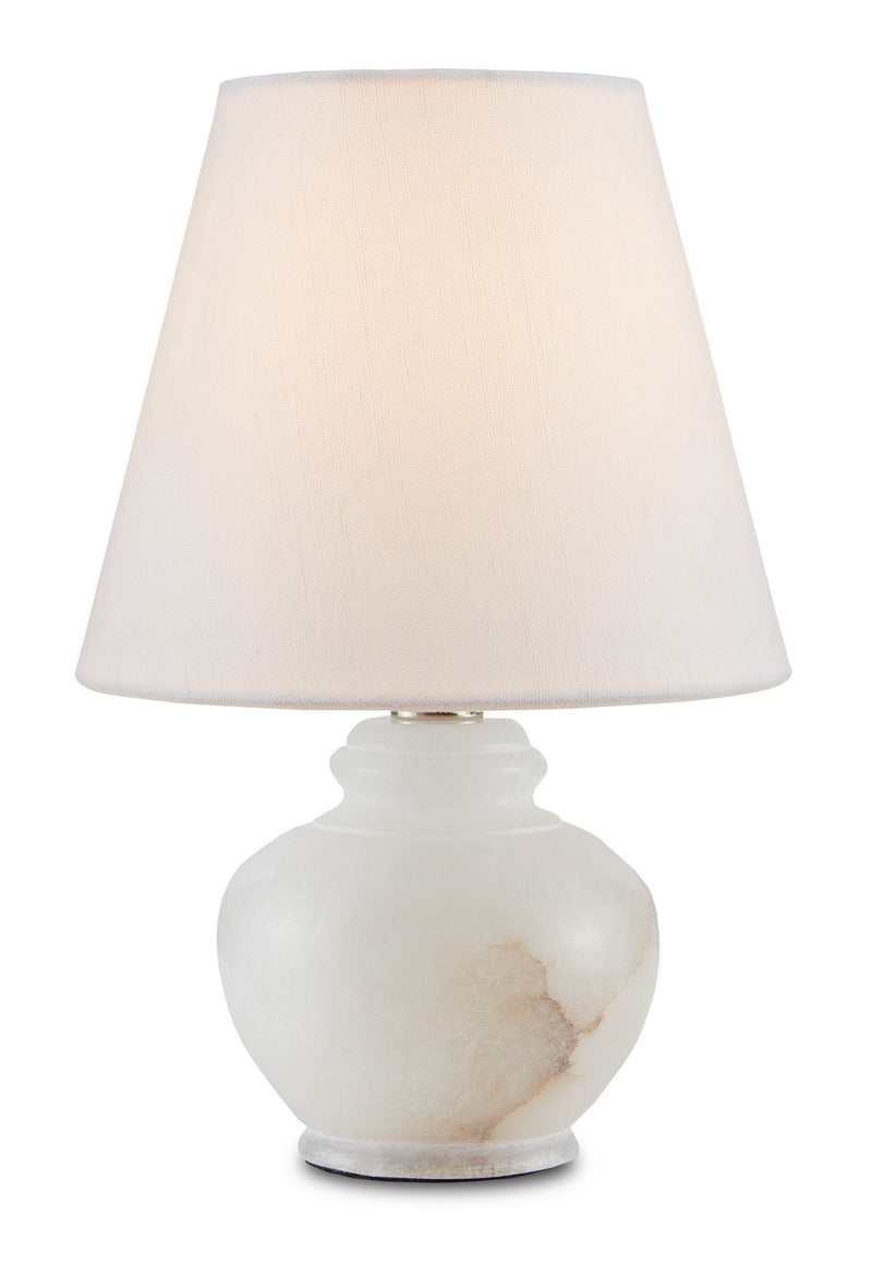 Currey and Company 6000-0761 One Light Table Lamp, Natural/Alabaster Finish-LightingWellCo