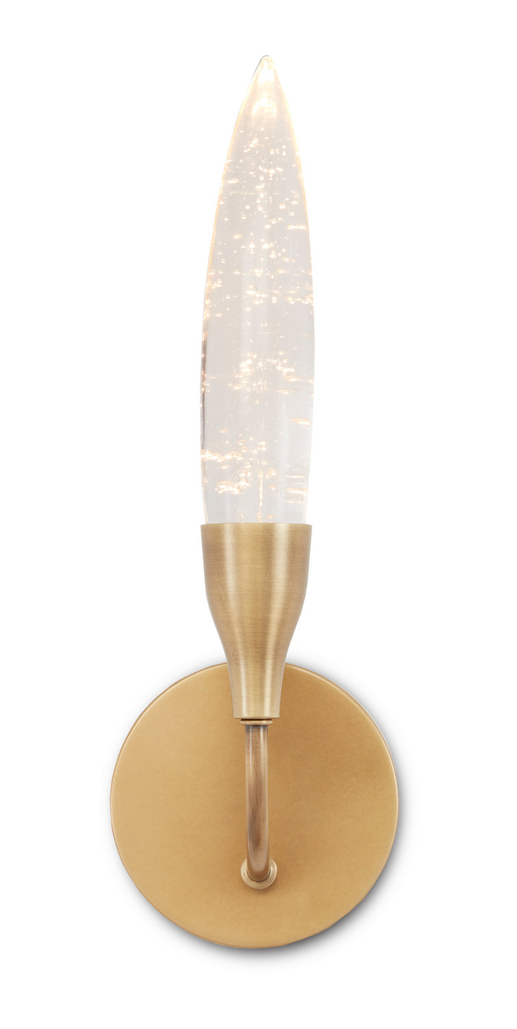 Currey and Company 5000-0194 LED Wall Sconce, Antique Brass Finish-LightingWellCo