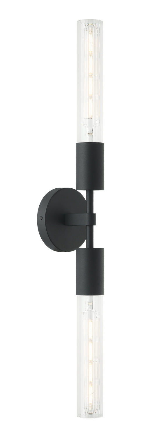 Matteo Lighting S04002MB Wall Sconce, Matte Black Finish - LightingWellCo