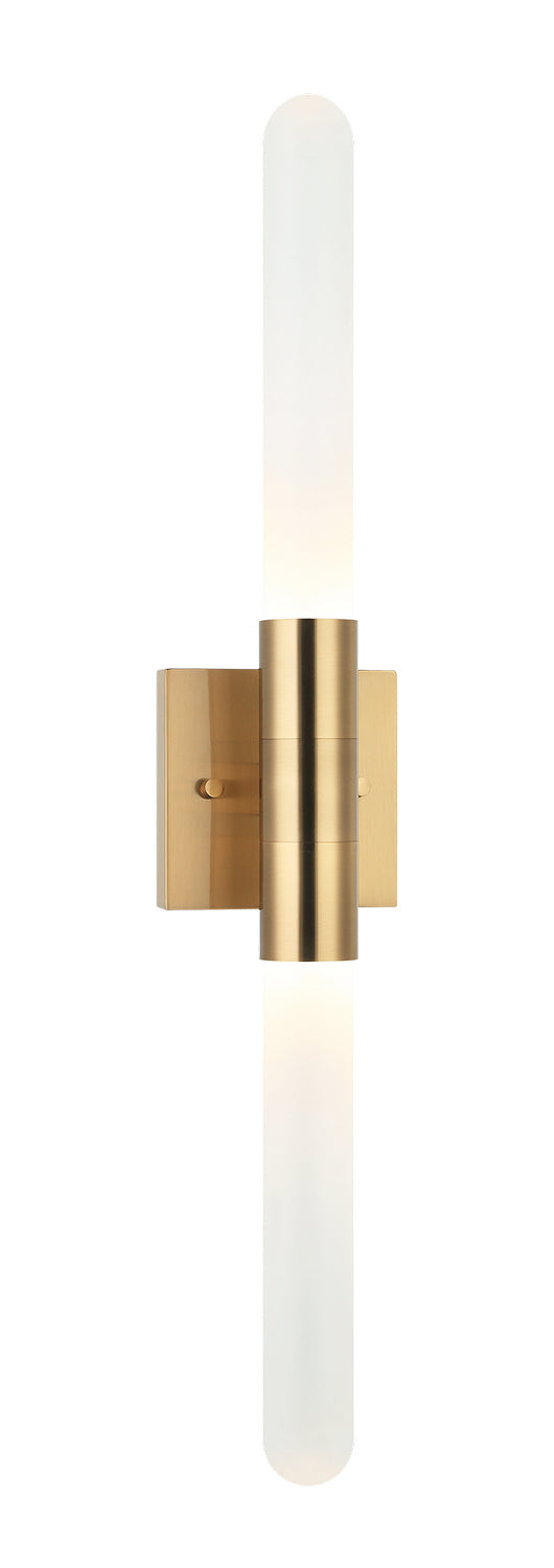 Matteo Lighting W65802AG Wall Sconce, Aged Gold Brass Finish - LightingWellCo