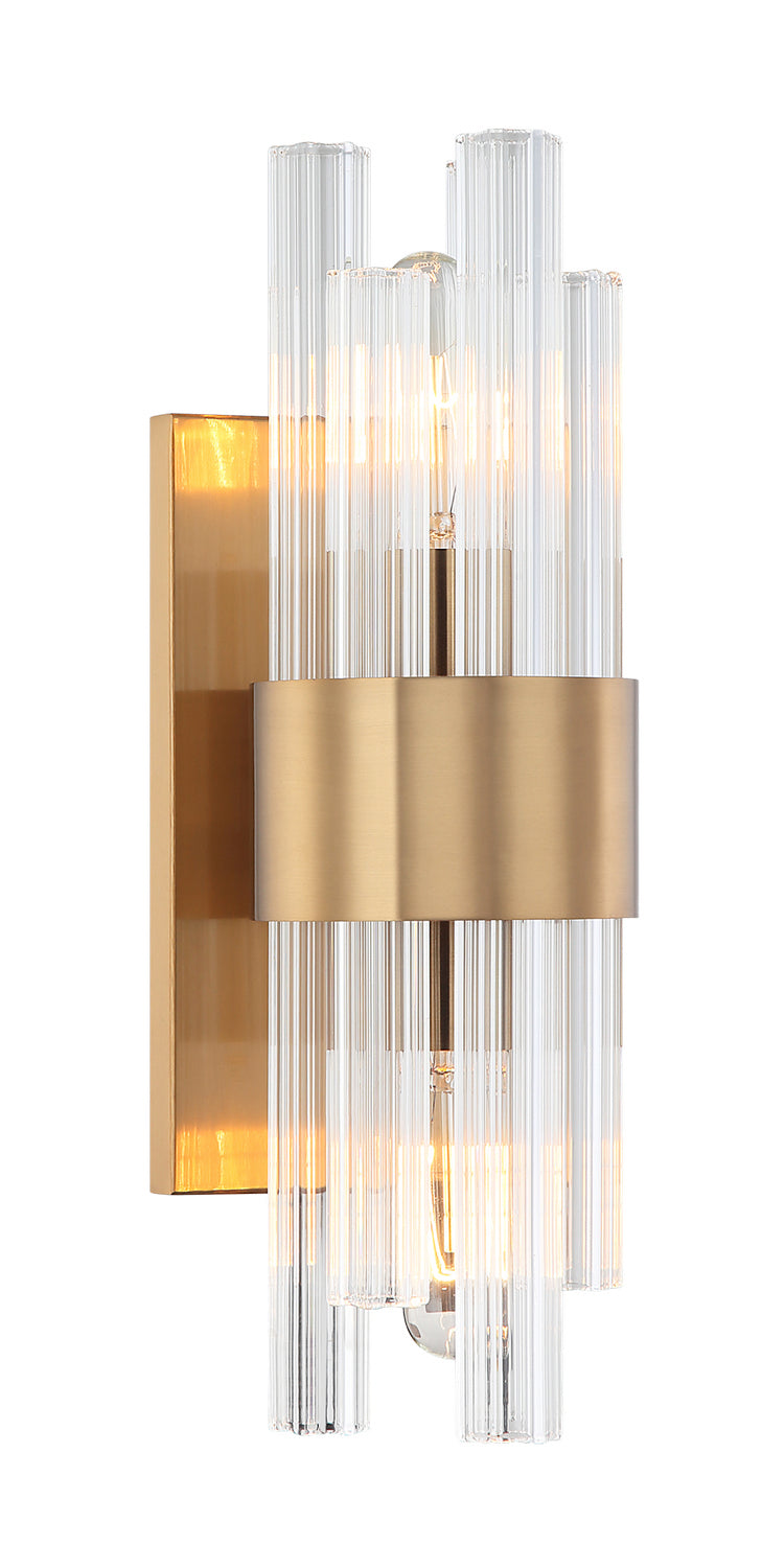 Matteo Lighting W66902AG Wall Sconce, Aged Gold Brass Finish - LightingWellCo