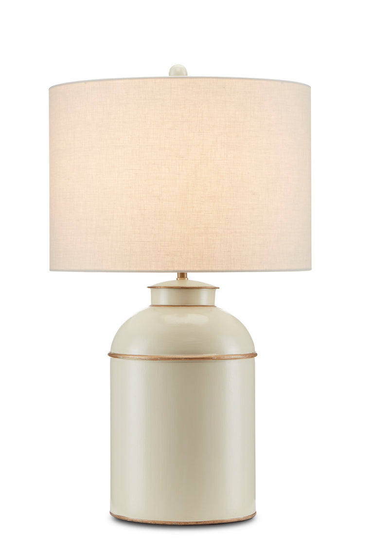 Currey and Company 6000-0704 One Light Table Lamp, Ivory/Gold Finish-LightingWellCo