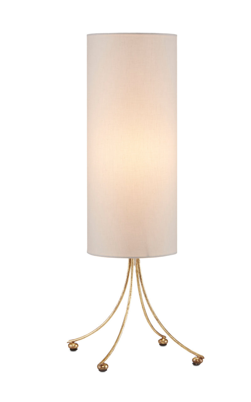 Currey and Company 6000-0705 One Light Table Lamp, Gold Leaf Finish-LightingWellCo