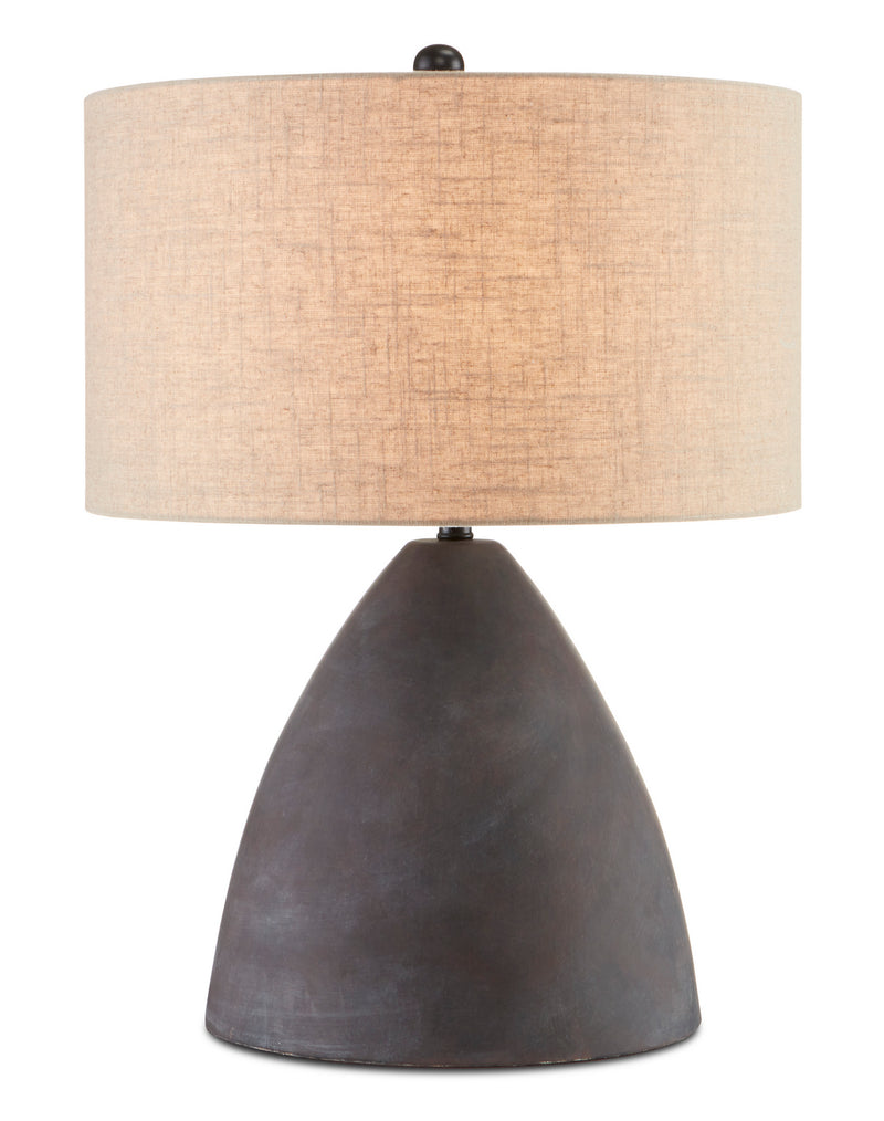 Currey and Company 6000-0711 One Light Table Lamp, Antique Black Finish-LightingWellCo