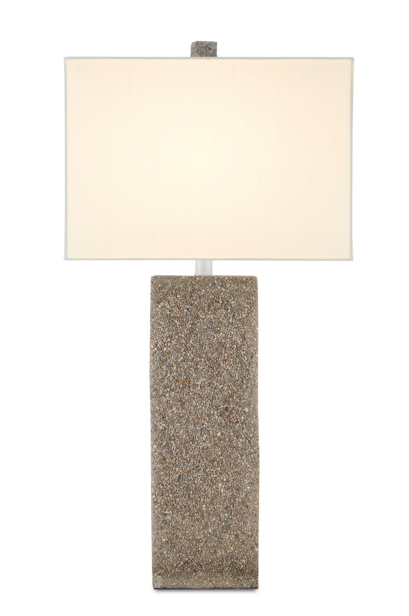 Currey and Company 6000-0736 One Light Table Lamp, Concrete/Gray Finish-LightingWellCo