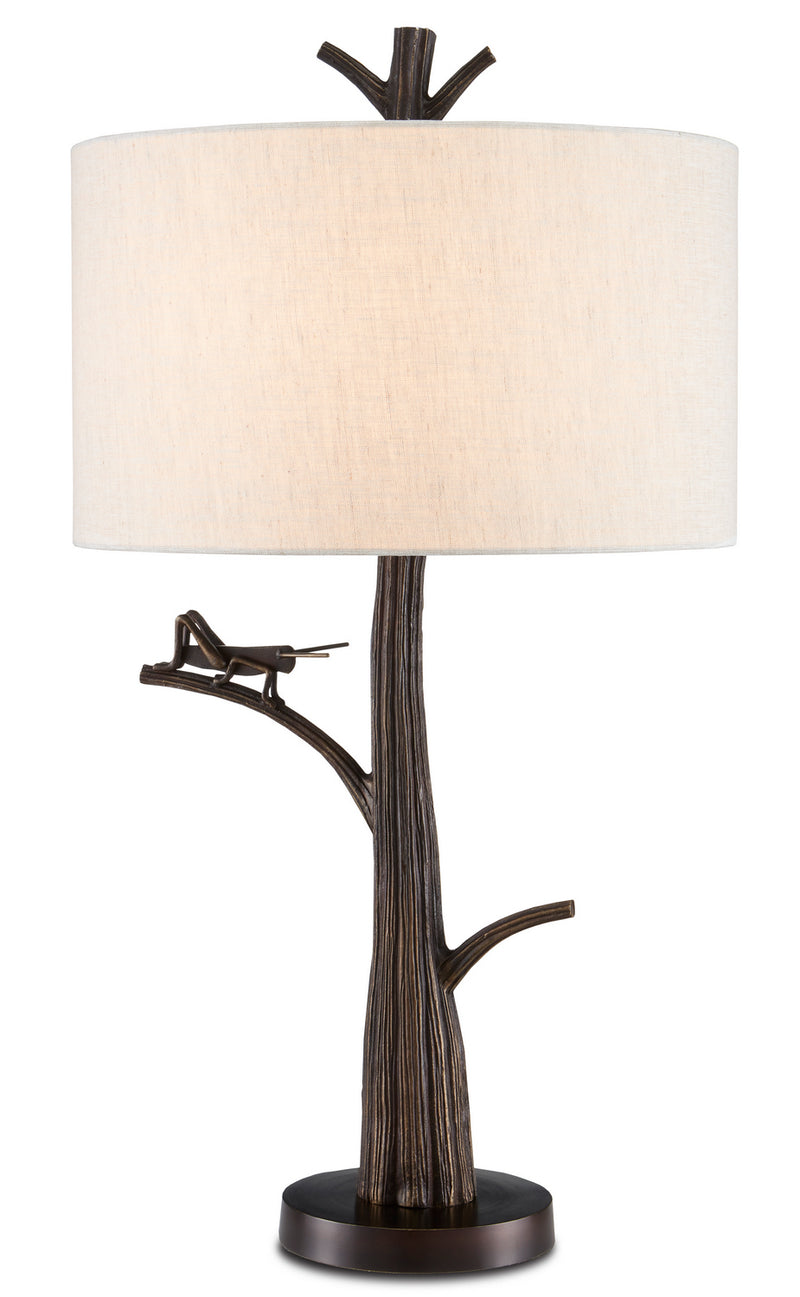 Currey and Company 6000-0774 One Light Table Lamp, Bronze Finish-LightingWellCo