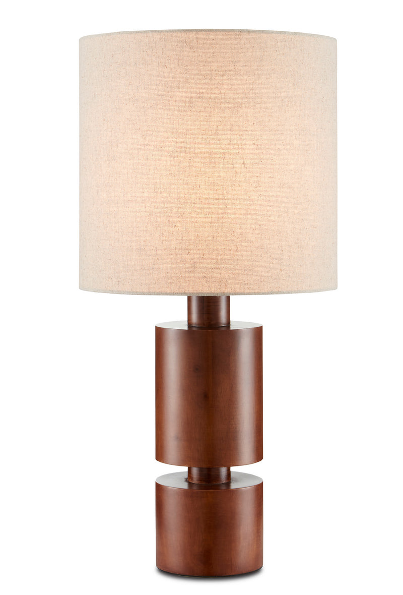 Currey and Company 6000-0778 One Light Table Lamp, Natural Wood Finish-LightingWellCo