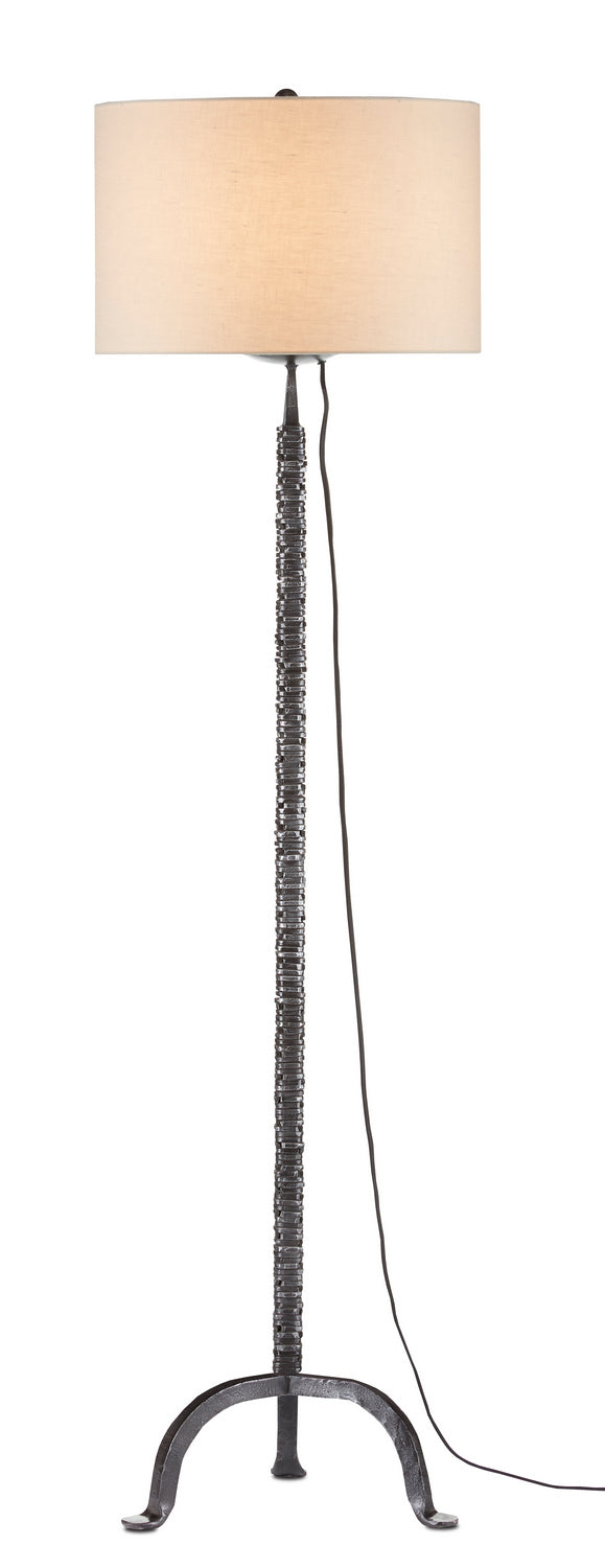 Currey and Company 8000-0100 One Light Floor Lamp, Dark Antique Nickel Finish-LightingWellCo