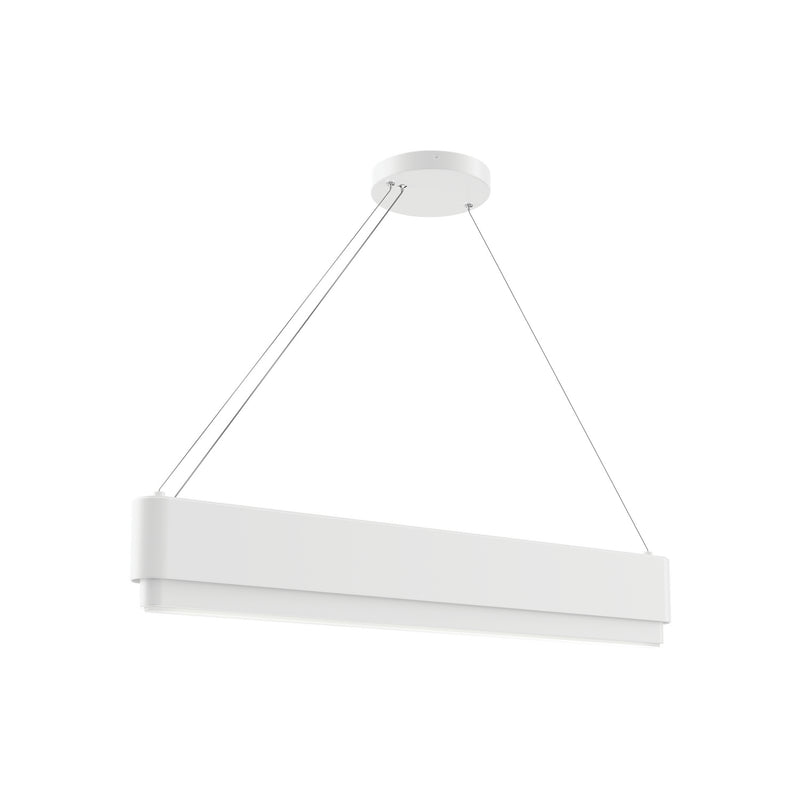 Kichler 84316WH LED Linear Chandelier, White Finish-LightingWellCo