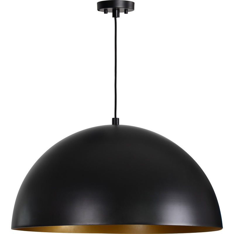 Renwil LPC4429 One Light Ceiling Fixture, Matte Black Finish-LightingWellCo