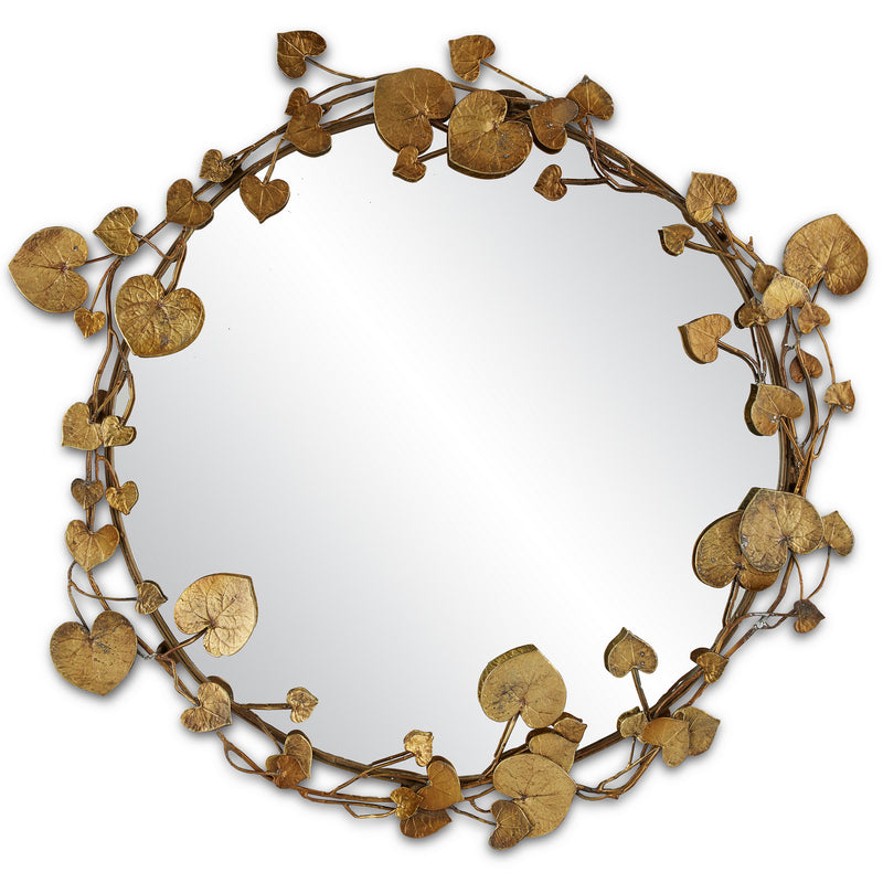 Currey and Company 1000-0116 Mirror, Antique Brass/Mirror Finish-LightingWellCo
