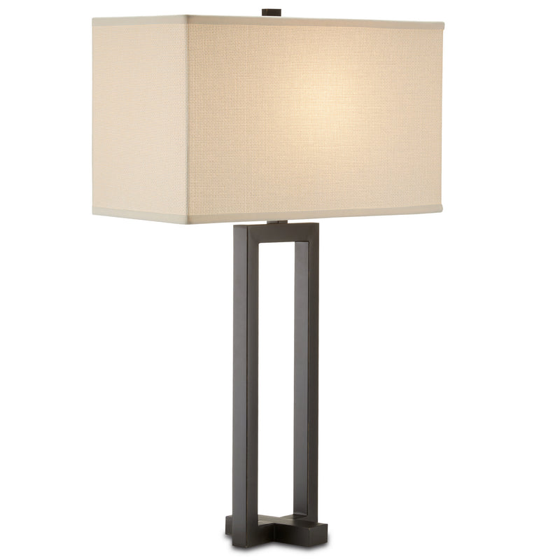 Currey and Company 6000-0788 One Light Table Lamp, Oil Rubbed Bronze Finish-LightingWellCo