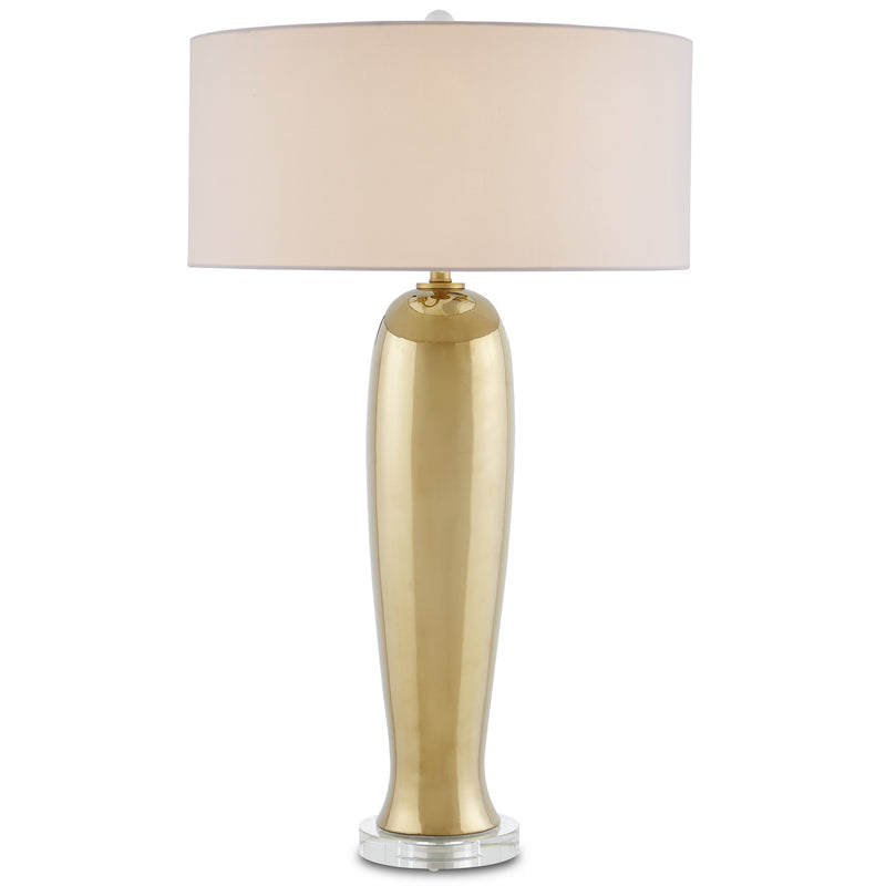 Currey and Company 6000-0789 Two Light Table Lamp, Gold/Clear Finish-LightingWellCo