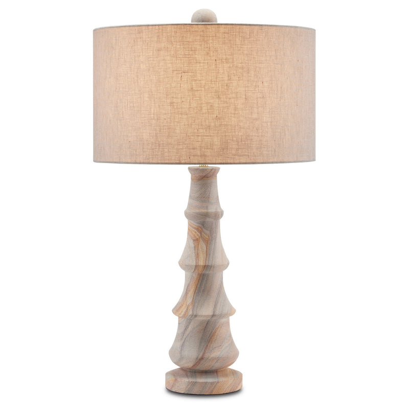 Currey and Company 6000-0795 One Light Table Lamp, Natural/Multi-Color Finish-LightingWellCo