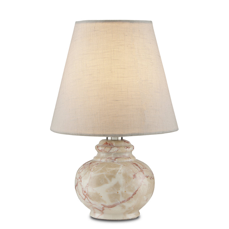 Currey and Company 6000-0806 One Light Table Lamp, Pink Finish-LightingWellCo