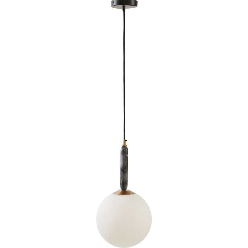 Renwil LPC4397 One Light Ceiling Fixture, Black/ Grey,Frost White Finish-LightingWellCo
