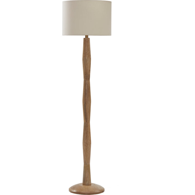 Renwil LPF3122 One Light Floor Lamp, Natural Finish-LightingWellCo