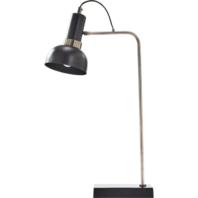 Renwil LPT1155 One Light Table Lamp, Powder Coated& Plated Matte Black & Antique Silver Finish-LightingWellCo
