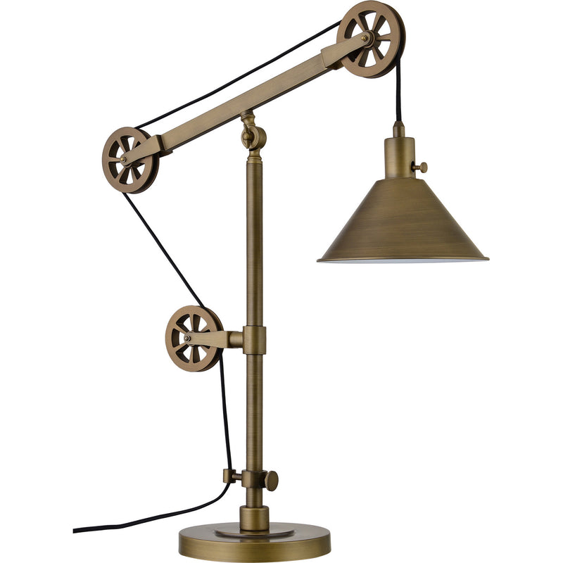Renwil LPT1184 One Light Table Lamp, Plated Antique Brushed Brass Finish-LightingWellCo