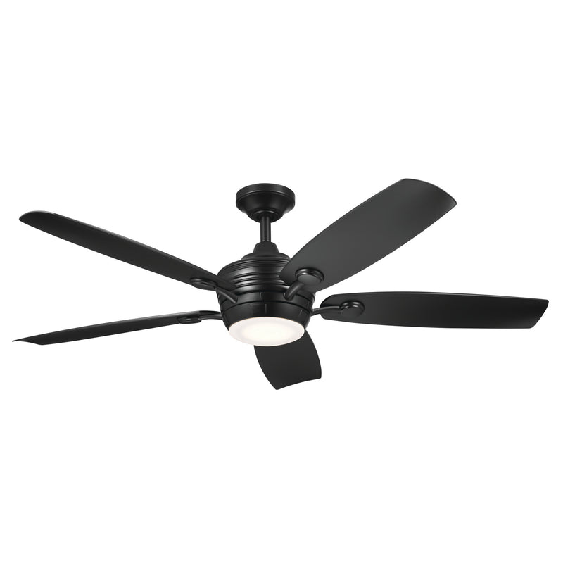 Kichler 310080SBK 56``Ceiling Fan, Satin Black Finish-LightingWellCo