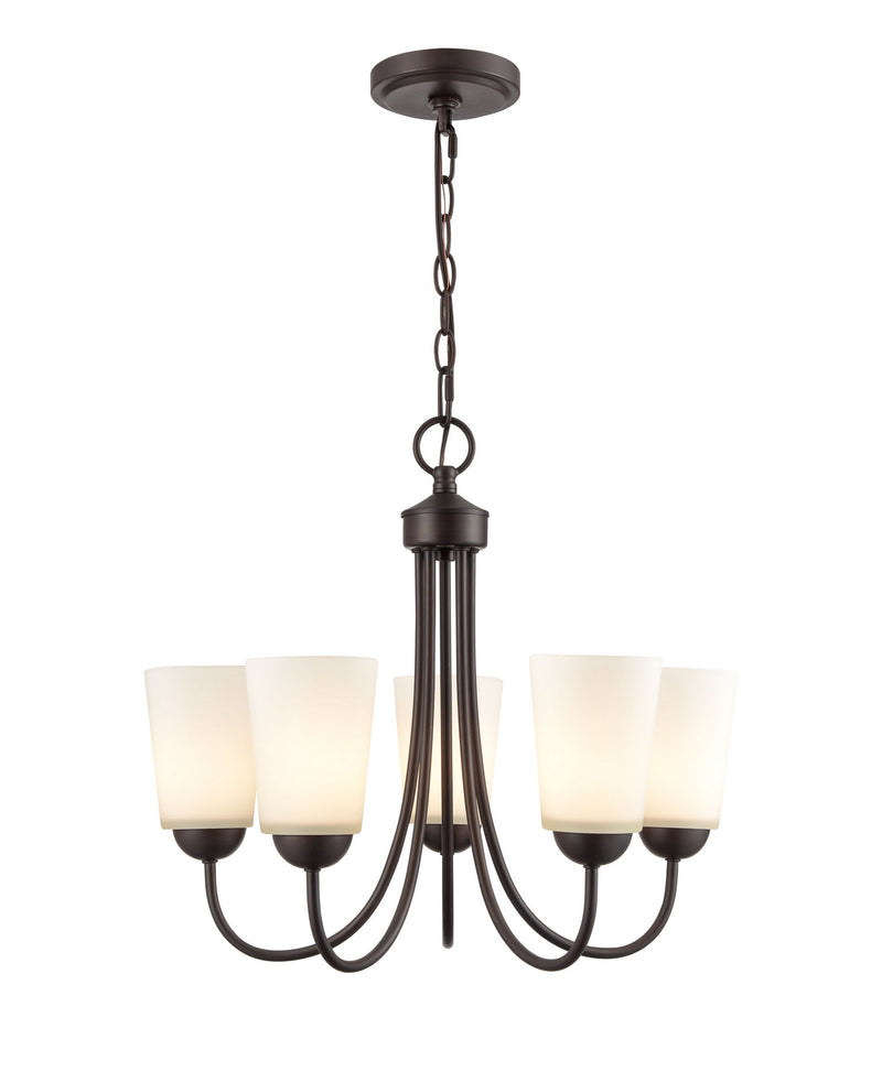 Millennium 9805-RBZ Five Light Chandelier, Rubbed Bronze Finish-LightingWellCo