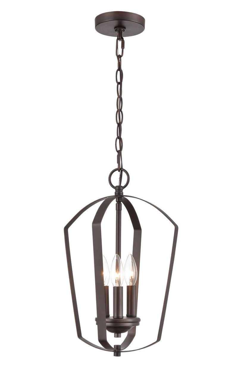 Millennium 9823-RBZ Three Light Pendant, Rubbed Bronze Finish-LightingWellCo