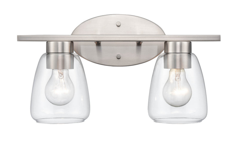 Millennium 9362-BN Two Light Vanity, Brushed Nickel Finish-LightingWellCo