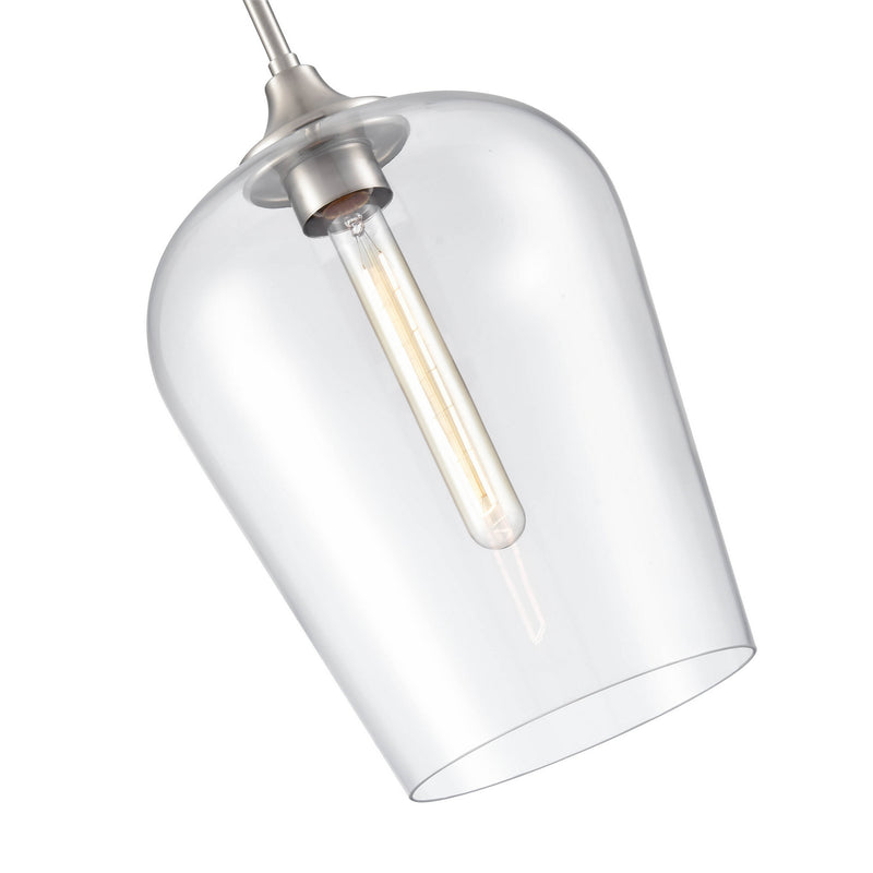 Millennium 9741-BN One Light Mini Pendant, Brushed Nickel Finish-LightingWellCo