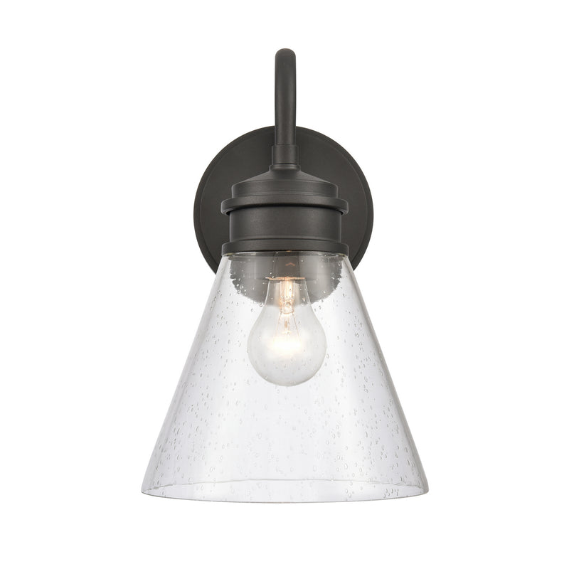 ELK Home 69661/1 One Light Wall Sconce, Textured Black Finish-LightingWellCo