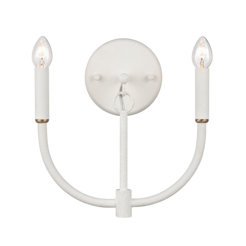 ELK Home 82015/2 Two Light Wall Sconce, White Coral Finish-LightingWellCo