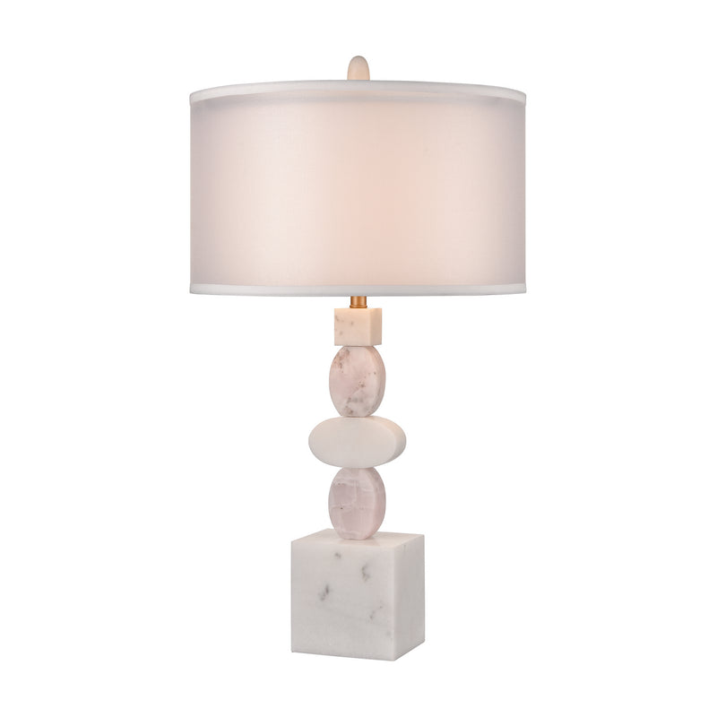 ELK Home H0019-10389 Table Lamp, White Finish-LightingWellCo