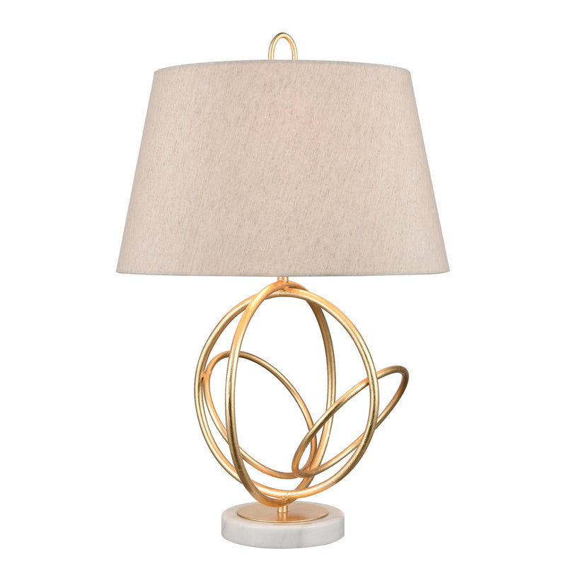 ELK Home H0019-7986 One Light Table Lamp, Gold Leaf Finish-LightingWellCo