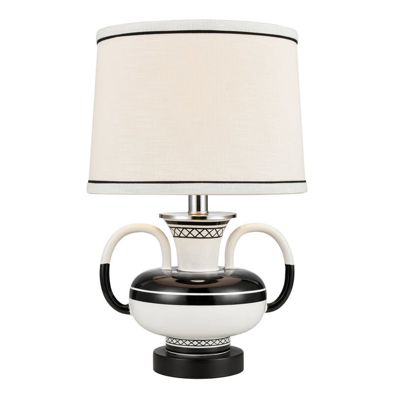 ELK Home H0019-7995 One Light Table Lamp, White Finish-LightingWellCo