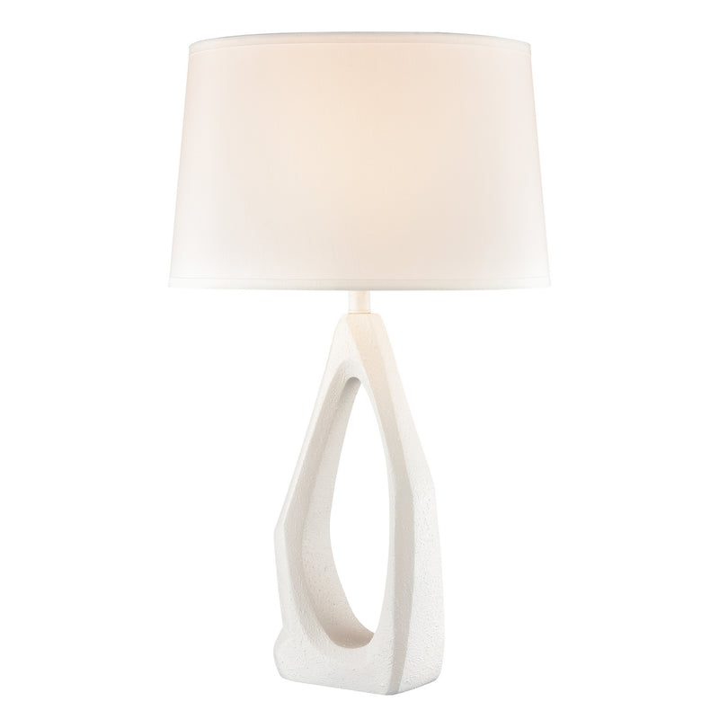 ELK Home H0019-8001 One Light Table Lamp, Matte White Finish-LightingWellCo