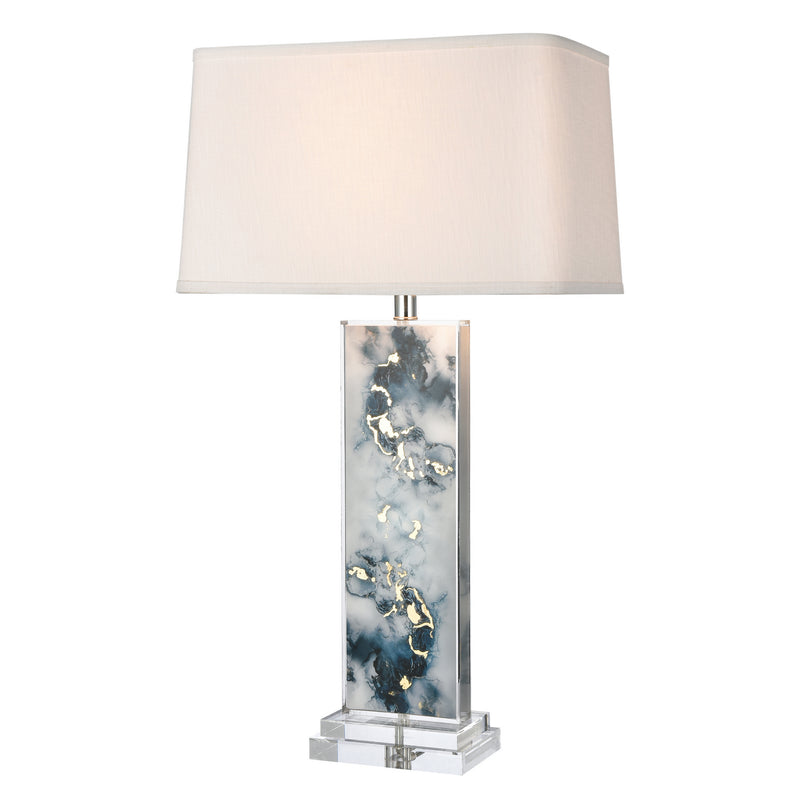 ELK Home H0019-8002 One Light Table Lamp, Blue Finish-LightingWellCo