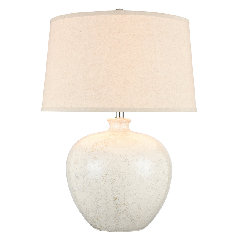 ELK Home H0019-8004 One Light Table Lamp, White Finish-LightingWellCo