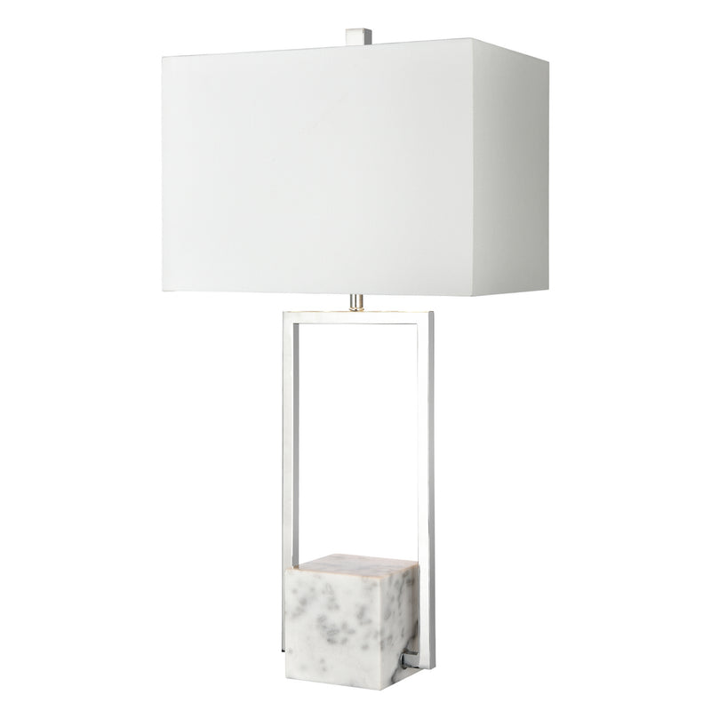 ELK Home H0019-8018 One Light Table Lamp, Chrome Finish-LightingWellCo