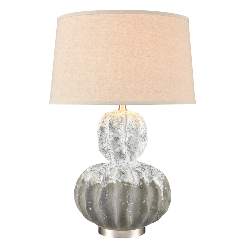 ELK Home H0019-8047 One Light Table Lamp, White Finish-LightingWellCo