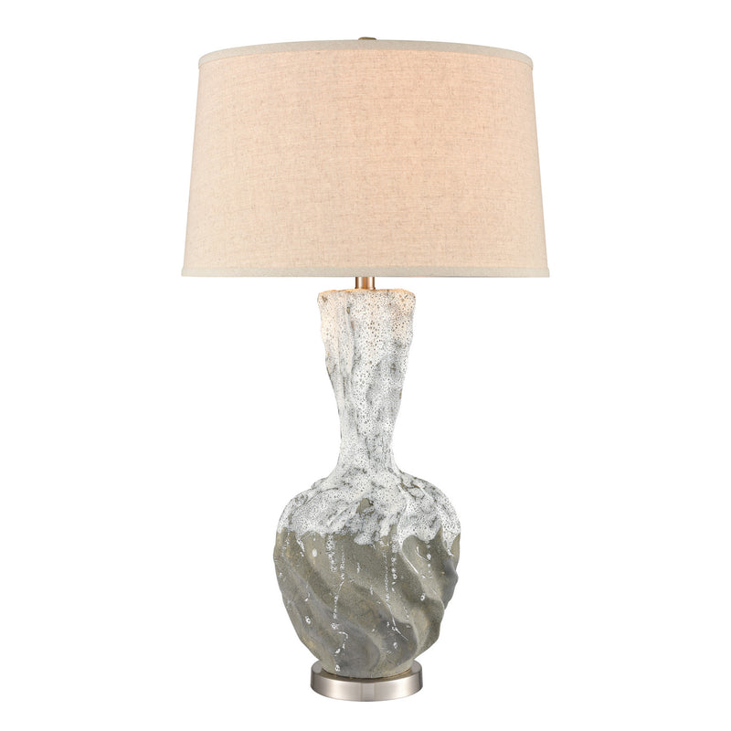 ELK Home H0019-8048 One Light Table Lamp, White Finish-LightingWellCo